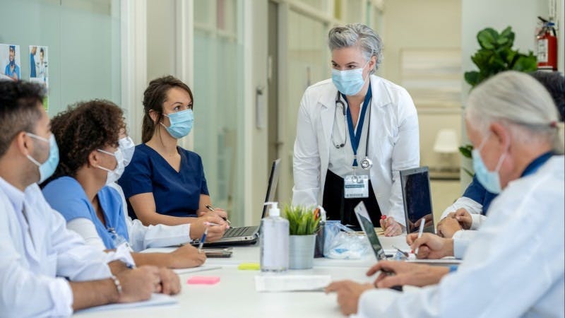 Medical students around a table Medical education is still lacking in certain areas, including nutrition, LGBTQ issues, and more. 